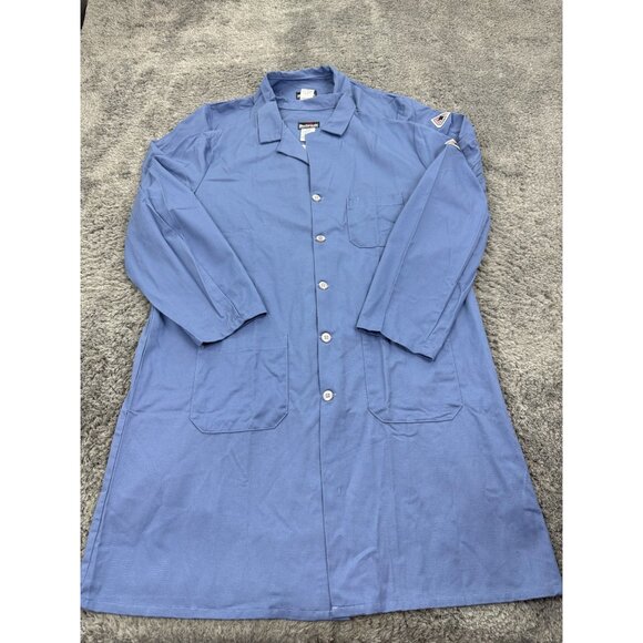 bulwark Other - Bulwark FR Lab Coat Adult XL Blue Flame Resistant Nomex Workwear Overcoat Shirt
